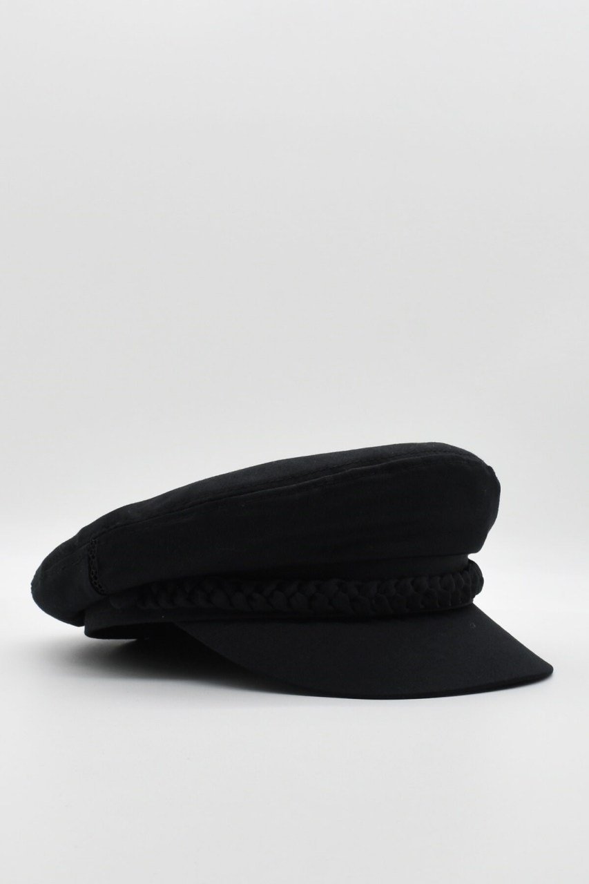 Kadın Kaptan Şapka Yazlık Baker Boy Cap - Siyah