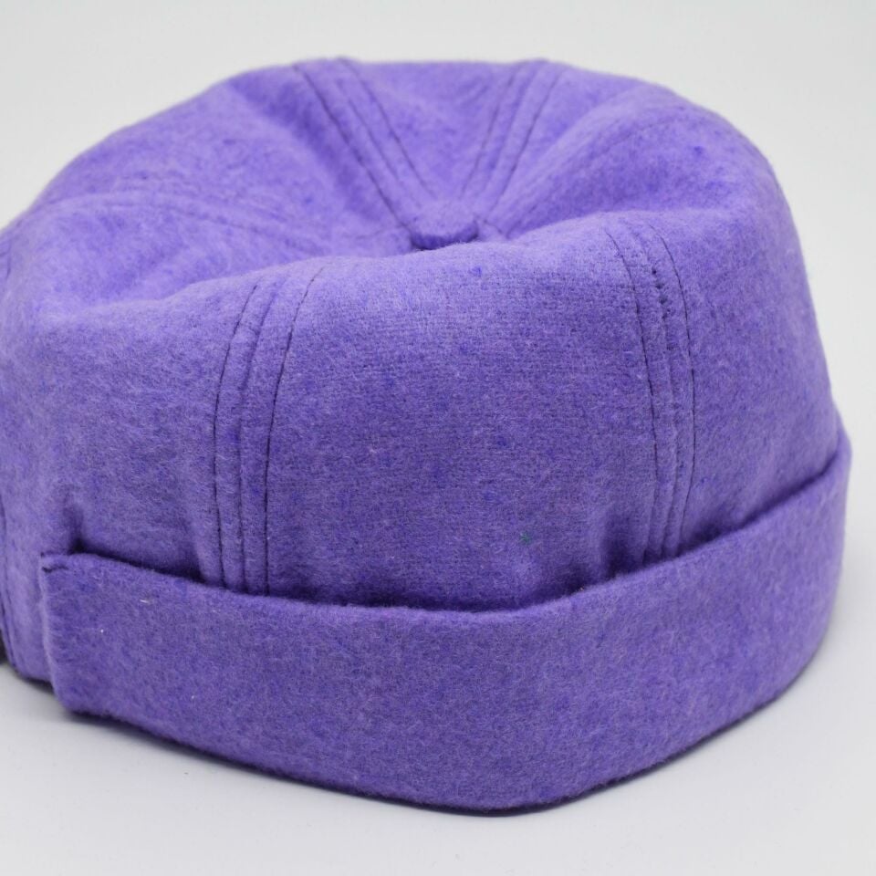 Etnik Desen Kısa Docker Şapka Vintage Cap Kasket