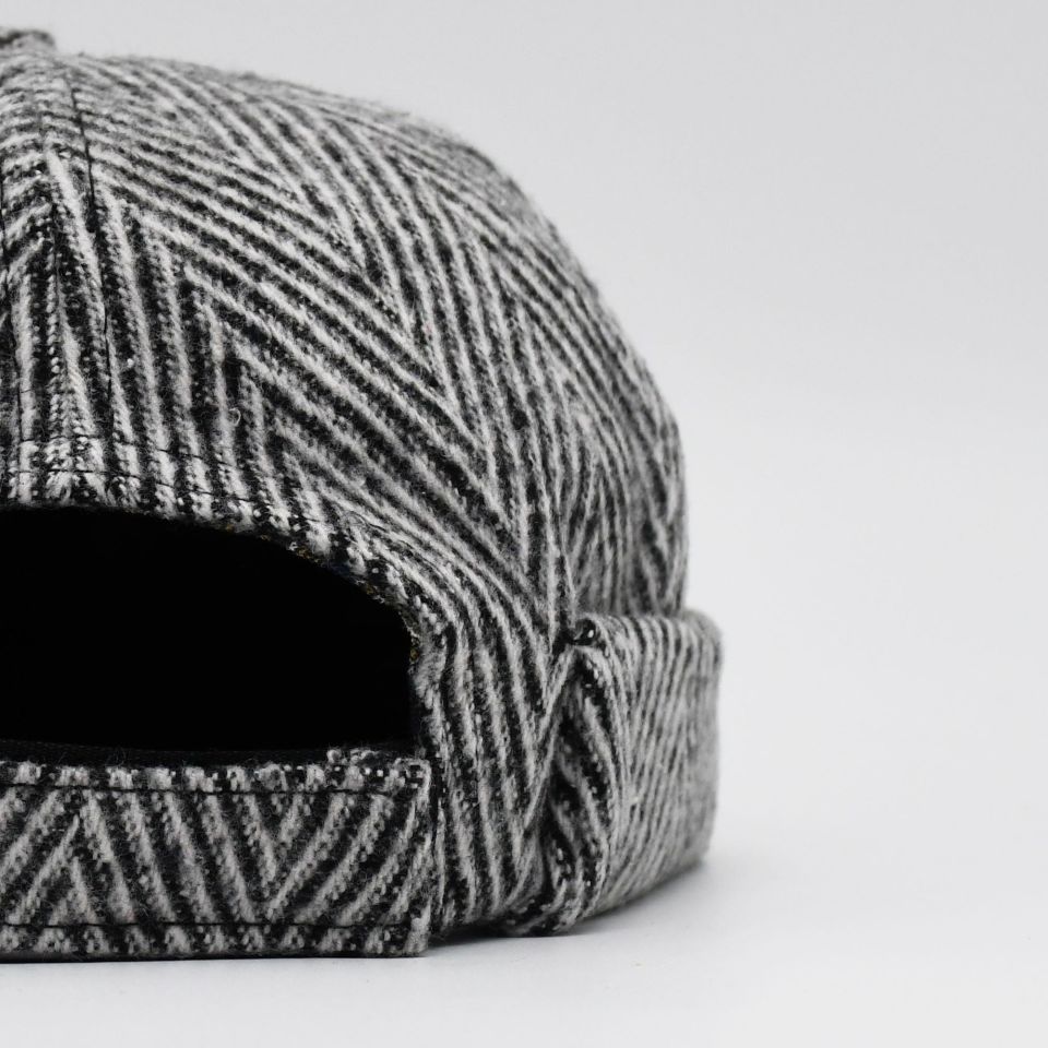 Etnik Desen Kısa Docker Şapka Vintage Cap Kasket