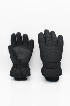 Çocuk İçi Polar Siyah Kayak-Kar Eldiveni