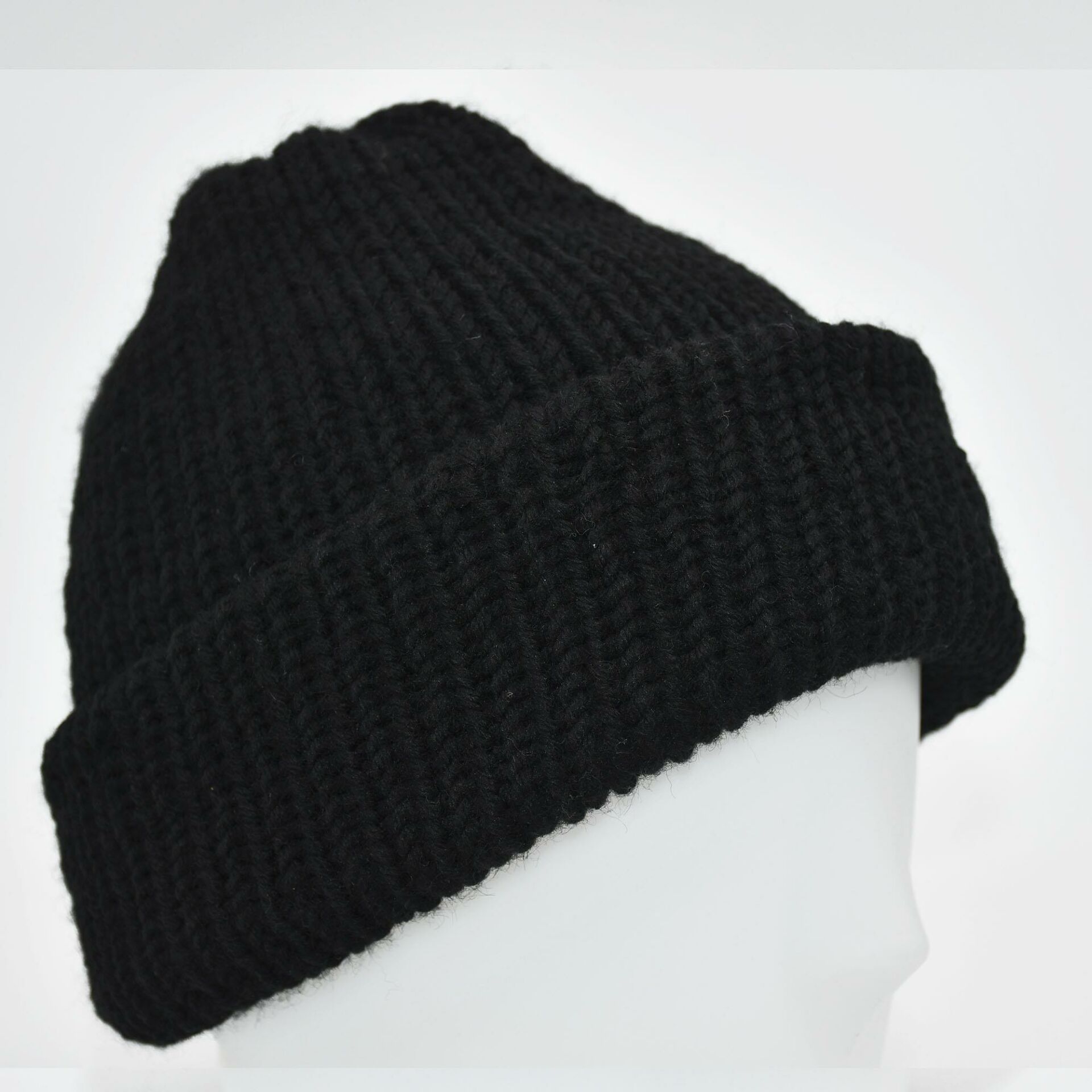 Kalın Kışlık Örgü Yün Kadın Bere Çift Kat