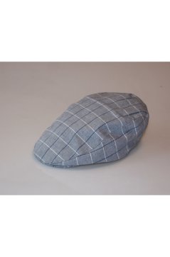 Erkek Yumuşak Siper Kasket Yazlık Kasket Mavi Çizgili