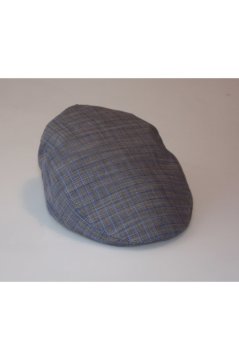 Erkek Yumuşak Siper Kasket Yazlık Kasket Mavi Çizgili