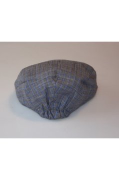 Erkek Yumuşak Siper Kasket Yazlık Kasket Mavi Çizgili