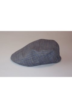 Erkek Yumuşak Siper Kasket Yazlık Kasket Mavi Çizgili