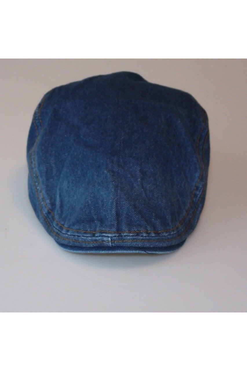 Erkek Yumuşak Siper Kot Kasket Yazlık Kasket Mavi