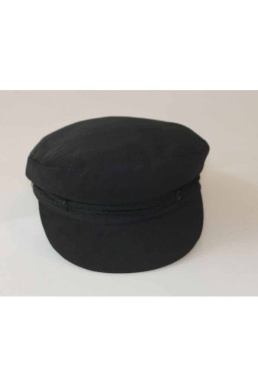 Kadın Denizci Stili Gold Butonlu Siyah Kasket Şapka
