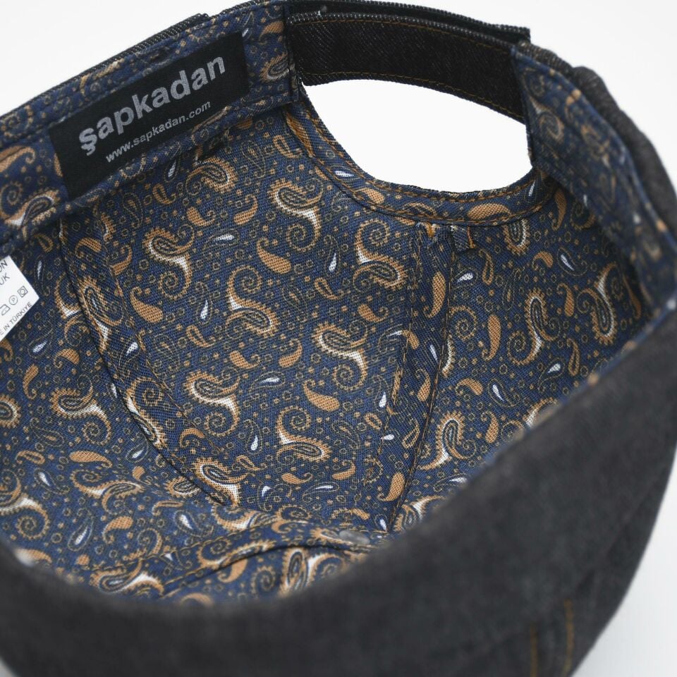 Kadın Kot Şapka Denim Sipersiz Cap Siyah