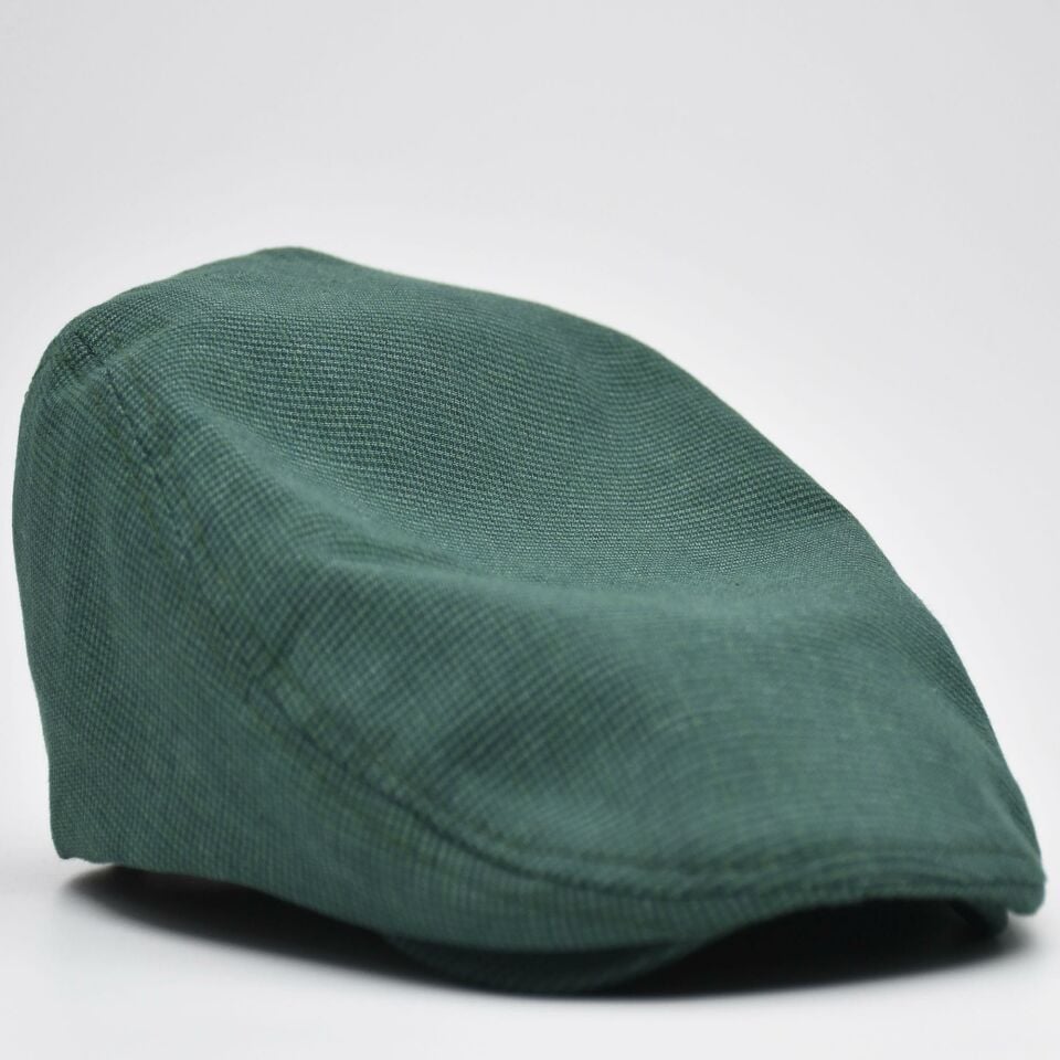 Erkek Kasket Keten Yazlık Flat Cap Şapka