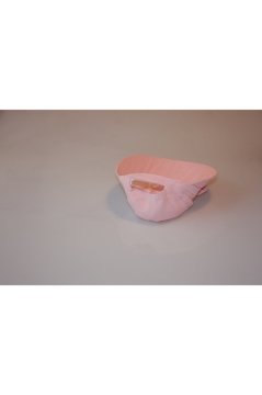 Kadın Geniş Siperli Kurdeleli Kastro Şapka Pembe Cırtlı