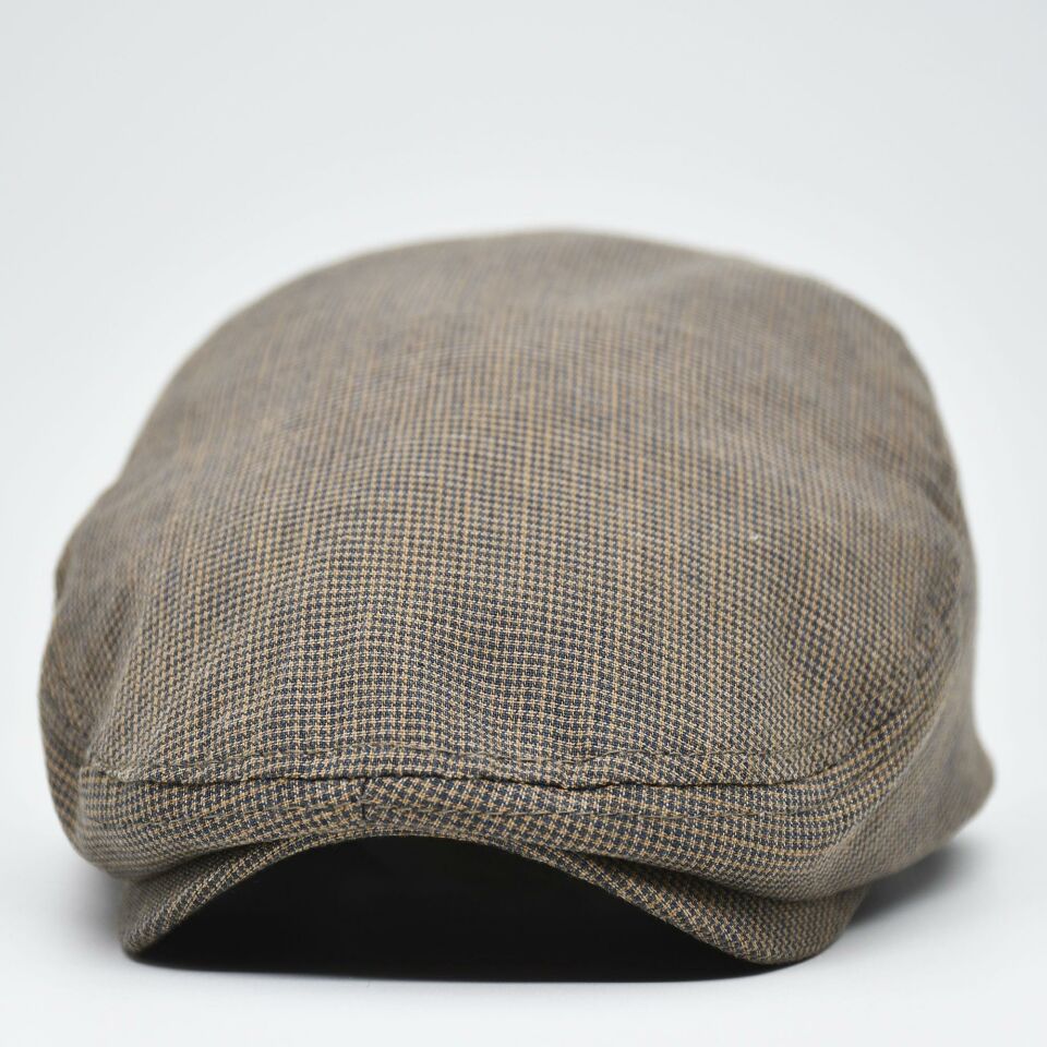 Erkek Kasket Keten Yazlık Flat Cap Şapka