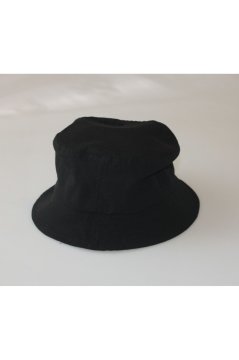 Düz Siyah Kova Şapka Balıkçı Şapka Bucket Hat