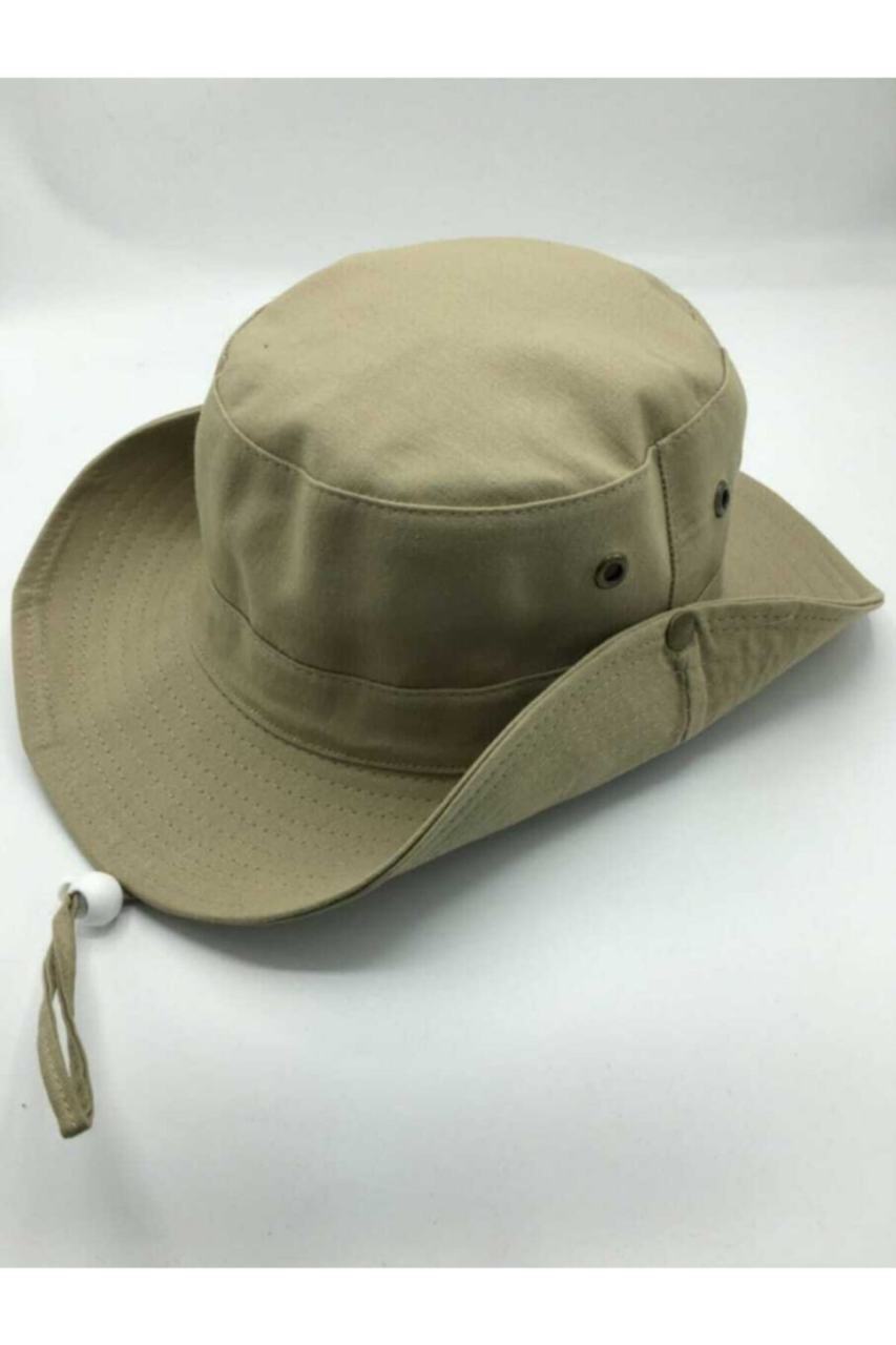 Unisex Yazlık Katlanabilir Safari Fötr Şapkası Keten