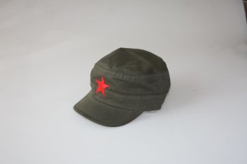 Yıldızlı Fidel Castro Che Guevara Şapkası Yeşil Renk STANDART - Haki